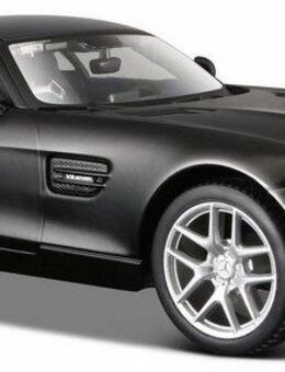 Maisto® Sammlerauto Dull Black Collection, Mercedes AMG GT, 1:24, schwarz, Maßstab 1:24, aus Metallspritzguss