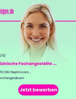 Medizinische Fachangestellte (m/w/d) für die nephrologische Praxis - Mönchengladbach