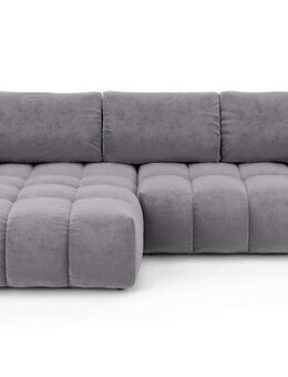 OTTO home Ecksofa AZITA klein optionale Schlafsofa mit Bettkasten, B/T/H: 270/166,5/84cm, L-Form mit Wellenunterfederung, Bubble-Optik