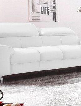 COTTA 3-Sitzer Chef, Big-Sofa mit Kopfteilverstellung, edle Metallkufen