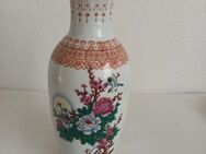 Vase chinesisch Vögel bunte Blumen Öffnung ca. 8,5cm Höhe 30,5cm China - Essen