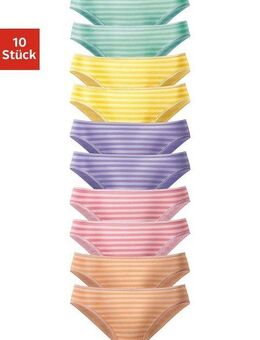 Vivance Bikinislip (Packung, 10-St) schöner Basicartikel in tollen Farben - passend für jeden Tag
