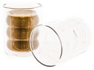 Mulex Latte-Macchiato-Glas Mulex Gläser Set San Diego, Borosilikatglas, doppelwandig, ideal f. Kaffee, Cappuccino, Latte Macchiatto, 2tlg