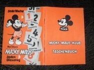 Walt Disney Micky Maus Klubtaschenbuch Orange 1970 Micky Maus Klub Ausweis 1970 - Bottrop