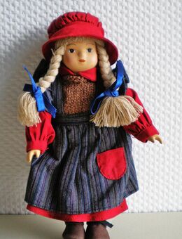 Puppe-Porzellann/Stoff,Alt,ca.25 cm - Linnich