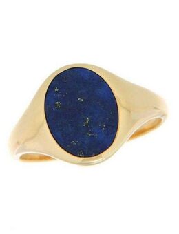 Firetti Goldring Schmuck Geschenk Gold 585 Herrenring Goldring Edelstein Farbstein, mit Lapislazuli