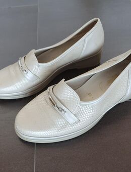 Semler Damen-Slipper/Schuhe Gr. 37 1/2 (4 1/2) Grau/Beige **Anschauen** - Köln
