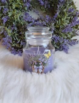 Duftkerze Kerze Lavendel Duft Lavendel Motiv - Rheinbach