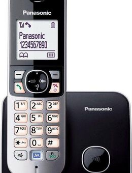 Panasonic KX-TG6811GS Schnurloses DECT-Telefon (Mobilteile: 1, mit Anrufer- und Wahlsperre)