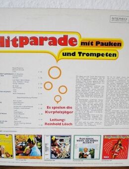 Die Kurpfalzjäger-Hitparade mit Pauke und Trompeten-Vinyl-LP,Somerset,60er Jahre - Linnich