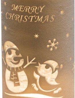 KONSTSMIDE LED Laterne Weihnachtsdeko, LED fest integriert, Warmweiß, LED Laterne Schneemann