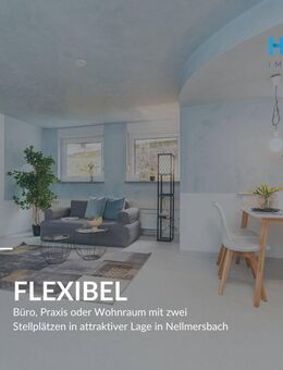FLEXIBEL - Büro, Praxis oder Wohnraum mit zwei Stellplätzen in attraktiver Lage in Nellmersbach - Leutenbach (Baden-Württemberg)