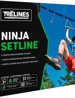 TRELINES Einzelschaukel Ninja Abenteuer Kletter-Set, 10 Meter