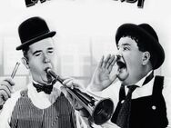 Lustiges Dick & Doof - Stan Laurel & Oliver Hardy - Fanfare Blechschild 20x30 cm - München