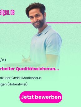 Mitarbeiter (m/w/d) Qualitätssicherung und Controlling - Singen (Hohentwiel)