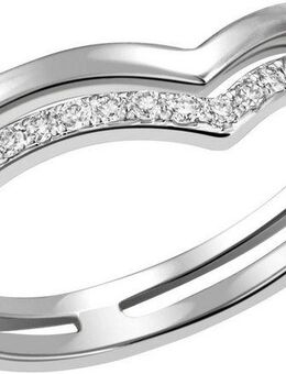 Firetti Fingerring Schmuck Geschenk Silber 925 Silberring Ring Spitze, mit Zirkonia (synth)