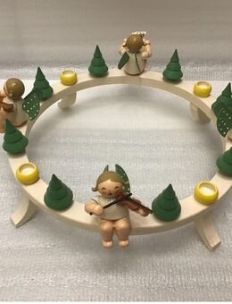 Erzgebirge schöner guter Adventskranz mit 4 Engel Weihnachtsschmuck - Düsseldorf