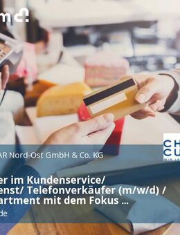 Mitarbeiter im Kundenservice/ Kundendienst/ Telefonverkäufer (m/w/d) / Sales Department mit dem Fokus Eiswaren - Ludwigsfelde