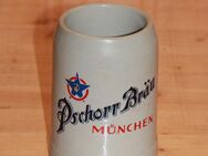 Pschorr Bräu München Bierkrug Steinzeug Steingut Keramik 0,5 L neuwertig (1) - Borken
