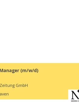 Marketing Manager (m/w/d) - Bremerhaven