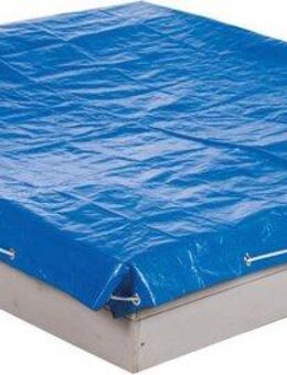 roba® Sandkasten-Abdeckplane, 154x154 cm, wetterfest, Metallösen zur Befestigung