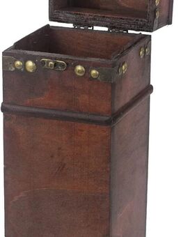 HMF Vintage Deko Geschenkbox mit Deckel aus Holz braun #VWB-FRA - Birkenfeld (Baden-Württemberg)