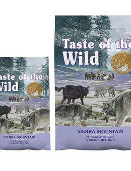 12,2 kg + 2 kg gratis! 14,2 kg Taste of the Wild Hundefutter - Sierra Mountain