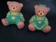 Bärenpaar Teddybär Deko Keramik ca. 9cm hoch ca. 9cm lang ca. 7cm breit - Essen