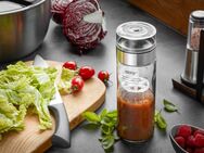 GEFU Dressing Shaker MIX, Glas, Kunststoff, Doppelskala (ml/oz), auslaufsicher, 350 ml