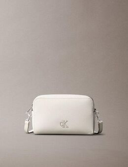 Calvin Klein Jeans Mini Bag MINIMAL MONOGRAM CAMERA BAG 20, Damen Schultertasche klein, Umhängetasche mit abnehmbarem Gurt