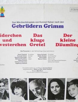 Brüderchen und Schwesterchen-Hörspiel-Vinyl-LP,Europa,1970 - Linnich