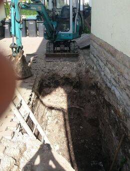 Minibagger arbeiten - Zeitz Nonnewitz