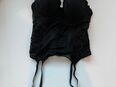 H&M Dessous Stringbody Korsage Korsett Größe 75C M schwarz in 70563