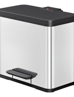 Hailo Mülleimer Öko duo Plus L, 26 l, Stahlblech o. Edelstahl, Kunststoff Inneneimer, Made in Germany