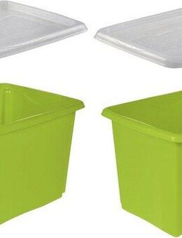 keeeper Aufbewahrungsbox emil (Set, 2 St), 45 L, mit Deckel, hochwertiger Kunststoff