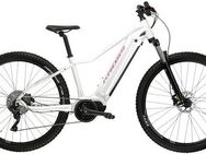 Kross E-Bike Mountainbike E-MTB Lea Boost 4.0 29 Zoll weiß, 9 Gang microSHIFT ADVENT M6195 Schaltwerk, Kettenschaltung, Mittelmotor, 731 Wh, Pedelec, Elektrofahrrad für Damen und Herren