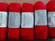 500g tolles 100% Baumollgarn Rellana OrganicCotton Wolle rot - Dahme