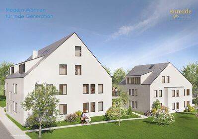 Verkaufsstart 3 Zimmer Erdgeschoss Wohnung mit Terrasse Garten Sondernutzungsrecht. KFW 55 Effizenzhaus A+ Neubau-Mehrfamilienhaus-Kindlebildstraße