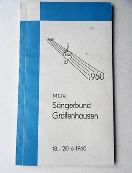 Festschrift MGV. Sängerbund Gräfenhausen zum 100jährigen Jubiläum 1960 - Königsbach-Stein