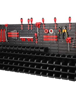 *BESTSELLER* Werkzeugwand Set Werkzeughaltern mit Lochwand Lagersystem Warkzeuglochwand Wandregal Werkstattregal Set Set239 - Wuppertal
