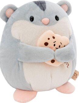 Nici Kuscheltier mymochi, Hamster Shai, 16 cm, mit Keks, in Geschenkbox