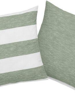 OTTO products Kissenhülle Big Stripe, (2 Stück), Streifen-Design in Melange-Optik