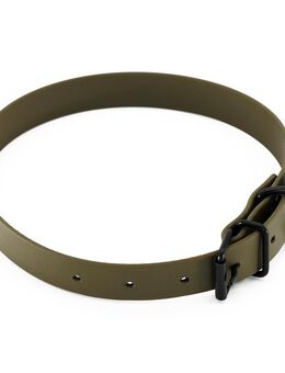 Heim Halsband BioThane, oliv - 44 - 54 cm Halsumfang, 25 mm breit