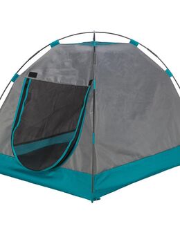 TRIXIE Zelt für Hunde - L 110 x B 75 x H 80 cm, dunkelgrau/petrol