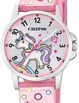 CALYPSO WATCHES Quarzuhr Junior Collection K5776/5, Armbanduhr, Kinderuhr, Mädchen, Einhorn, Regenbogen, Geschenkidee