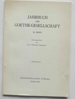 Jahrbuch der Goethe-Gesellschaft. 18. Band. Sonderdruck. - Münster