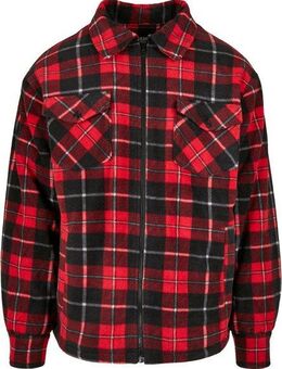 URBAN CLASSICS Allwetterjacke Urban Classics Herren Plaid Teddy Lined Shirt Jacket (1-St)