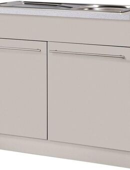 wiho Küchen Spülenschrank Chicago 100 cm breit, inkl. Einbauspüle aus Edelstahl