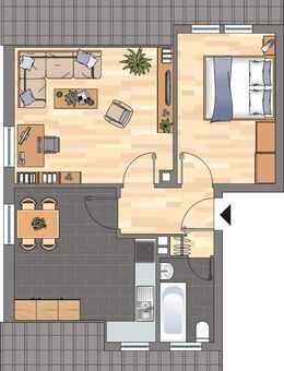 Demnächst frei! 2-Zimmer-Wohnung in Weisenheim am Sand - Weisenheim (Sand)