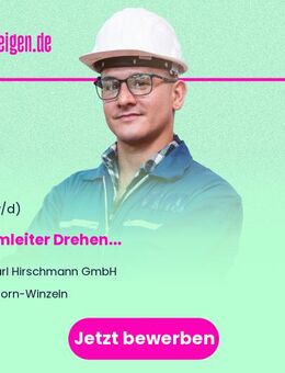 Teamleiter Drehen (m/w/d) - Fluorn-Winzeln